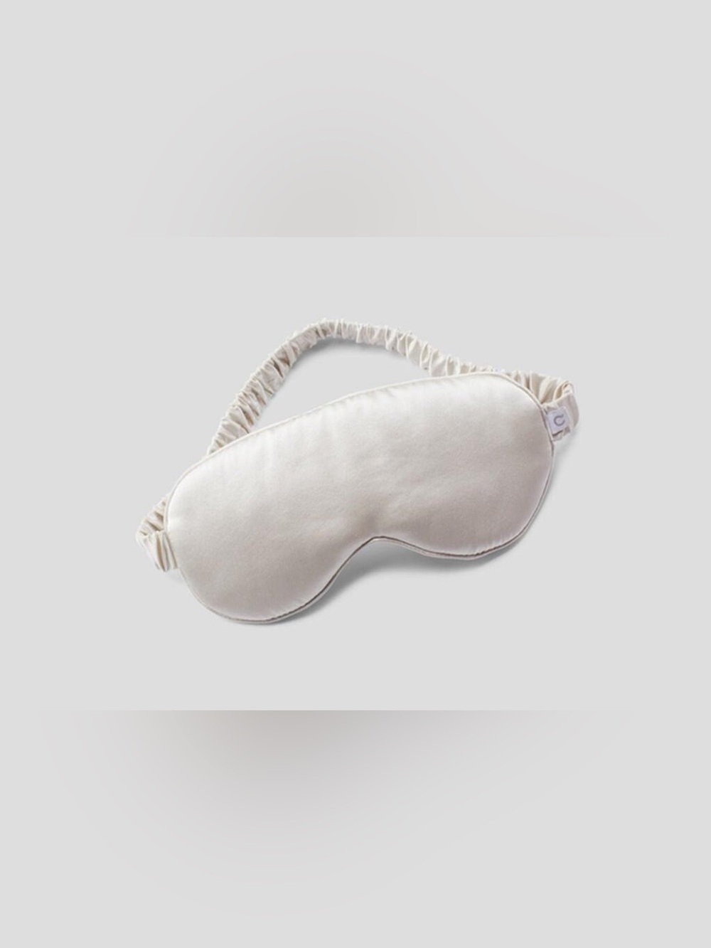 Casper 100% Mulberry Silk Sleep Mask — Pearl White Luxury Eye Mask